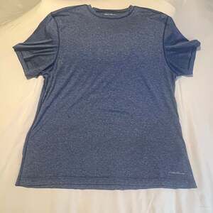 Eddie Bauer Men's Blue Performance T-Shirt, Short Sleeve, Size XL